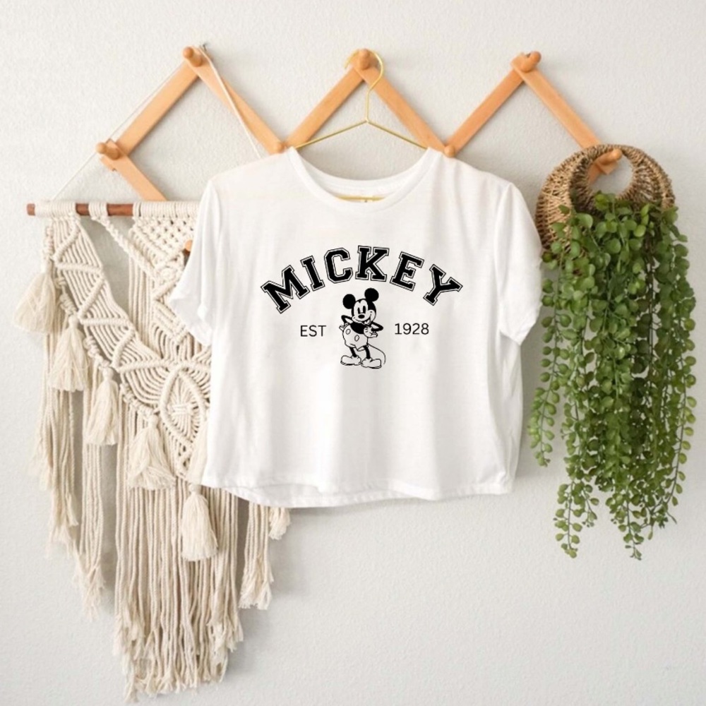 Retro Disney Mickey crop top